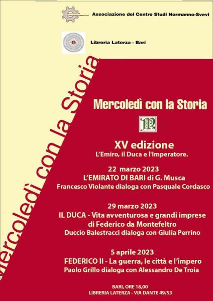 Mercoledì con la Storia  XV edizione: Federico II. La guerra, le città e l’impero