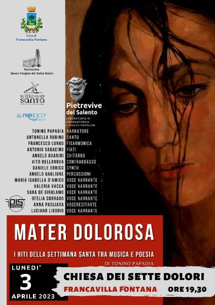 MATER DOLOROSA   "i Riti della Settimana Santa tra musica e poesia".