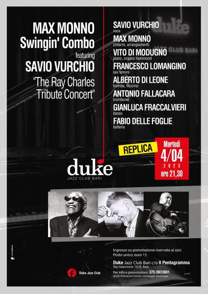 Max Monno Swingin' Combo featuring Savio Vurchio "The Ray Charles Tribute Concert"