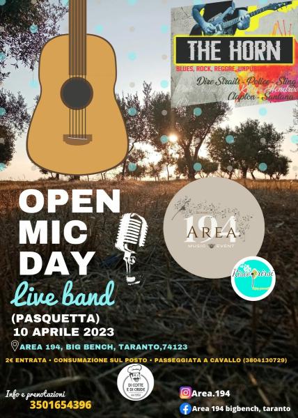 Pasquetta Open Mic Day!
