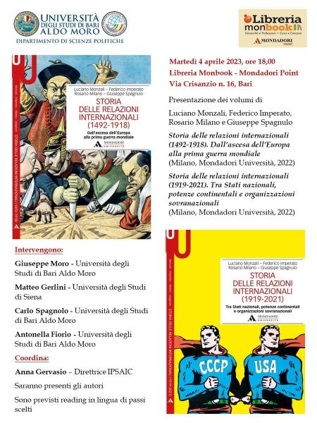 Presentazione dei volumi “Storia delle Relazioni internazionali”
