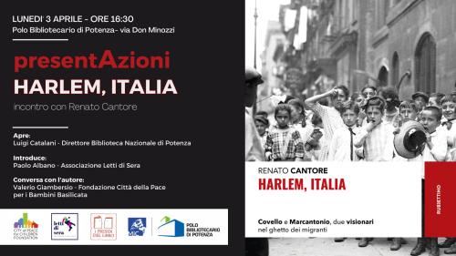“presentAzioni”: incontro sul libro “Harlem Italia”