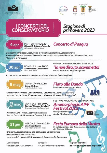 “I concerti del Conservatorio” prosegue