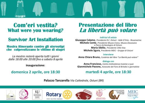 Mostra "Com'eri vestita?" e presentazione del libro "La libertà può volare"