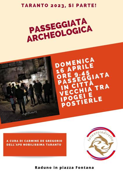 Domenica 16 aprile, Passeggiata archeologica in Città Vecchia