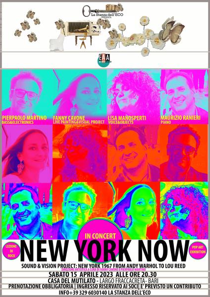 NEW YORK NOW!  Sound & vision Project :New York 1967 from Andy Warhol to Lou Reed   🎶🎙️🎸🎨