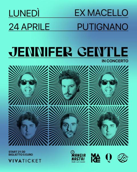 JENNIFER GENTLE in concerto al Macello