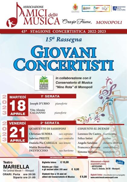 15^ Rassegna Giovani Concertisti (2^ Serata)
