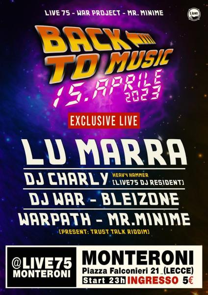 Back to Music Exclusive live lu Marra