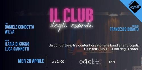 Il Club degli Esordi - Prima puntata
