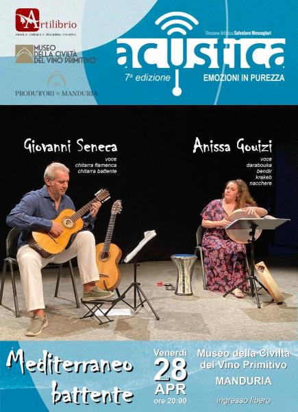 Ad Acustica il Mediterraneo musicale del duo Seneca-Gouizi