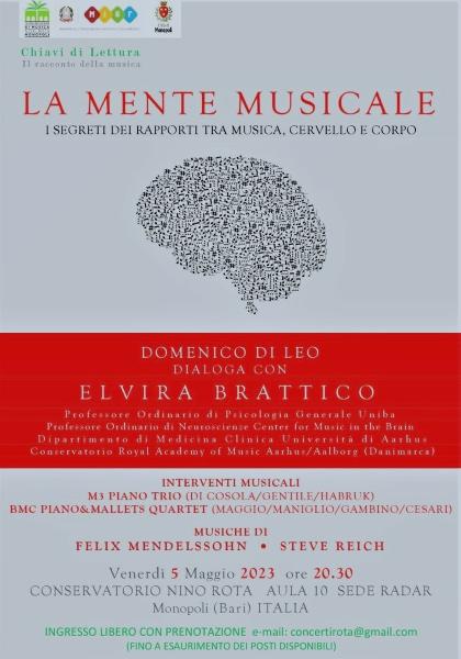 La mente musicale. I segreti dei rapporti tra musica, cervello e corpo / Domenico Di Leo dialoga con Elvira Brattico