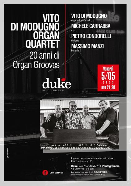 “Vito Di Modugno Organ Quartet - 20 anni di Organ Grooves"