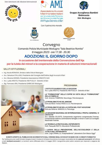 ADOZIONI: IL GIORNO DOPO