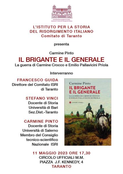 Presentazione libro "Il brigante e il generale. La guerra di Carmine Crocco e Emilio  Pallavicini Priola"