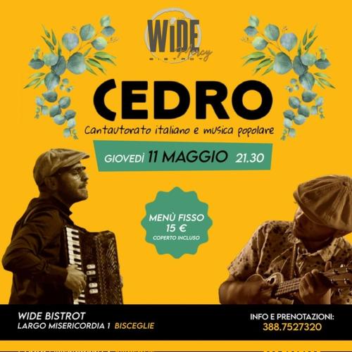Cantautori italiani e musica popolare - CEDRO Live al Wide