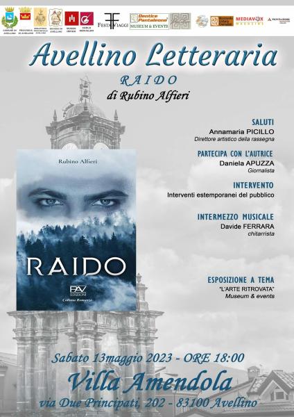 Ad Avellino Letteraria, la scrittrice Rubino Alfieri con “Raido”