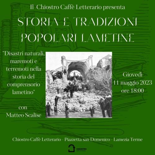 Incontro su "disastri Naturali, Maremoti e Terremoti"