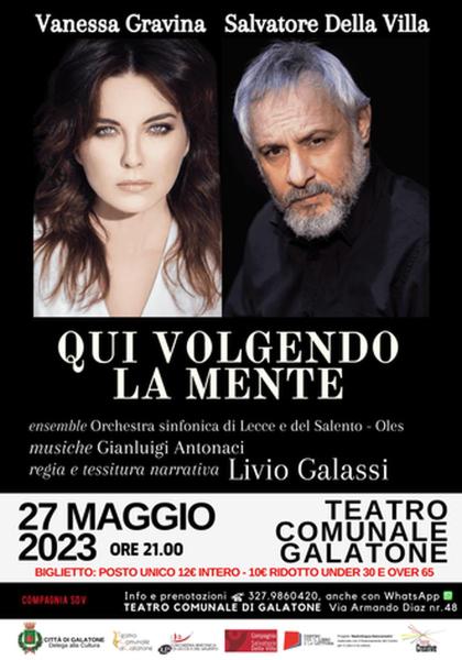QUI VOLGENDO LA MENTE con Vanessa Gravina e Salvatore Della Villa