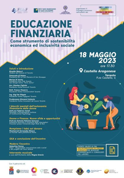 Educazione finanziaria come strumento di sostenibilità economica ed inclusività sociale