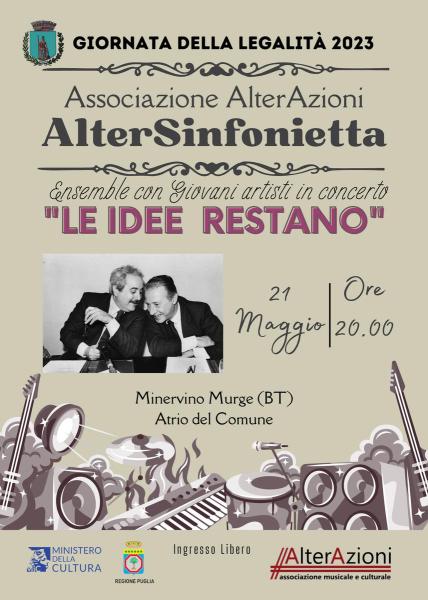 Le Idee Restano: AlterSinfonietta per la Giornata della legalità 2023