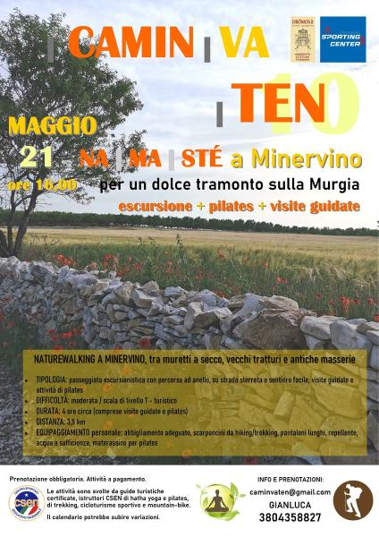 NA | MA | STÉ a Minervino PER UN DOLCE TRAMONTO SULLA MURGIA