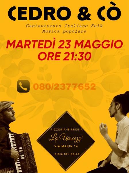 Cedro - Cantautorato italiano e musica popolare