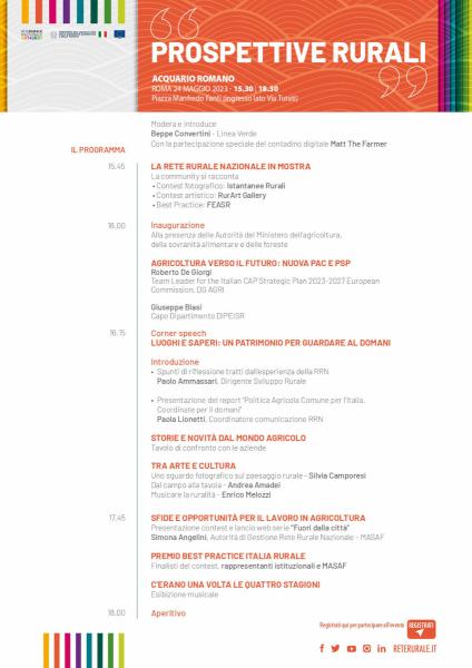 Agricoltura, opportunità e best practice in vetrina a Roma con la Rete Rurale Nazionale