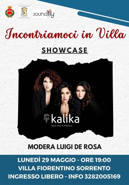 Rassegna “Incontriamoci in villa”  con la direzione artistica di Antonino Giammarino