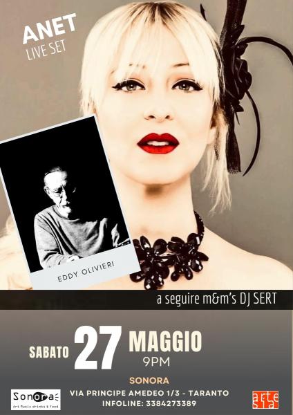 Anet feat. Eddy Olivieri, a seguire dj set con m&m's