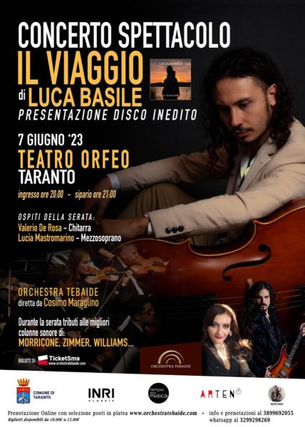 Luca Basile presenta "Il Viaggio" con l'Orchestra Tebaide