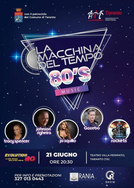"Macchina del tempo 80's Music" concerto a favore dell'AIL sez. Taranto