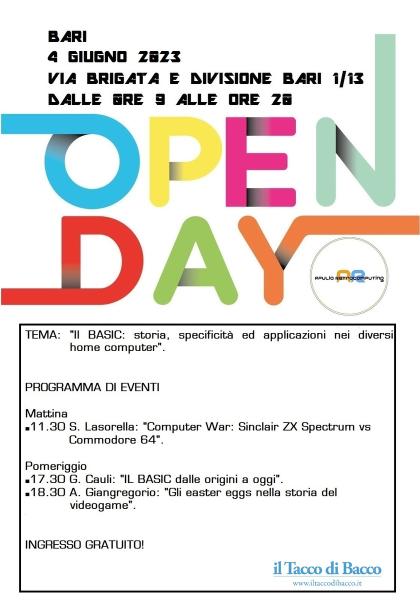 Open Day sul linguaggio di programmazione BASIC