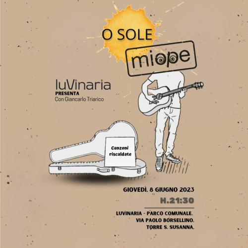 O sole miope live, canzoni riscaldate.