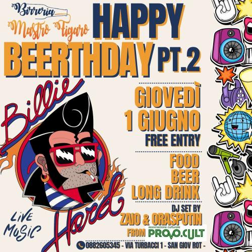 Happy Beerthday Birreria Mastro Figaro