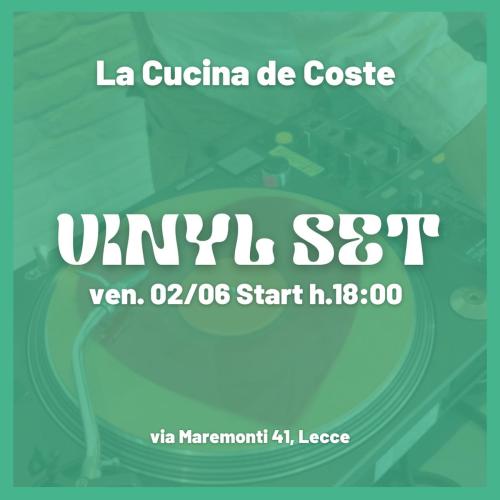 Vinyl Set - Vini e Vinili a La Cucina De Coste