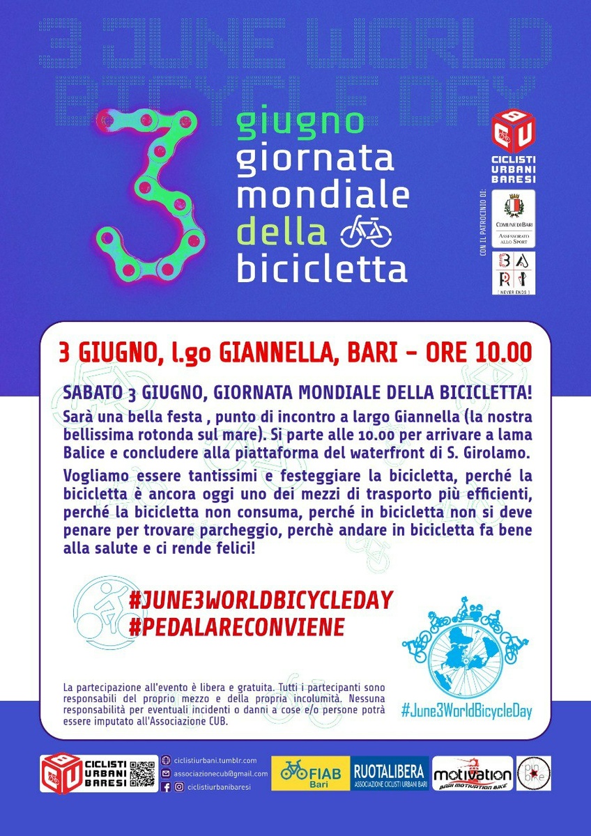 Giornata Mondiale Della Bicicletta - Bari - Il Tacco Di Bacco