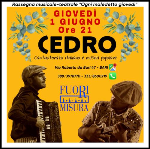 CEDRO / Musica italiana e popolare / Fuori Misura