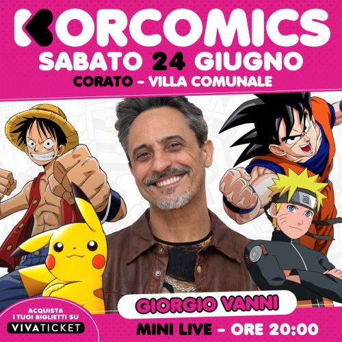 Giorgio Vanni in concerto al Korcomics 2023