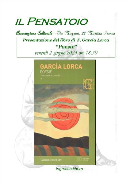 Presentazione del libro "Poesie" di F. Garcia Lorca