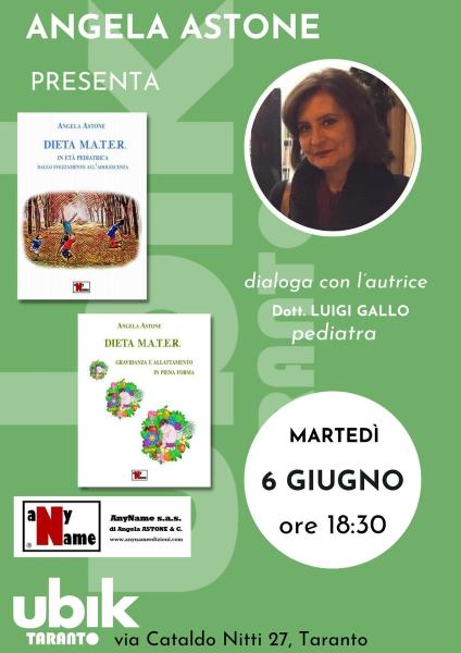 Presentazione libri "Dieta M.A.T.E.R.", Consigli di nutrizione dalla gravidanza all'adolescenza