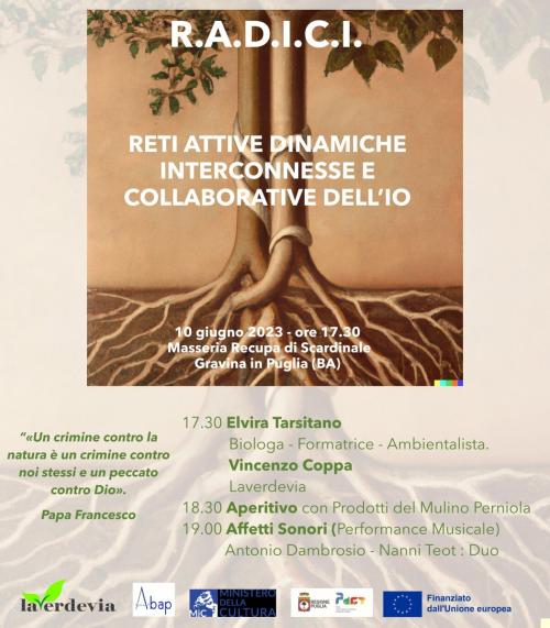 1° incontro R.A.D.I.C.I. Reti Attive Dinamiche Interconnesse e Collaborative dell’Io