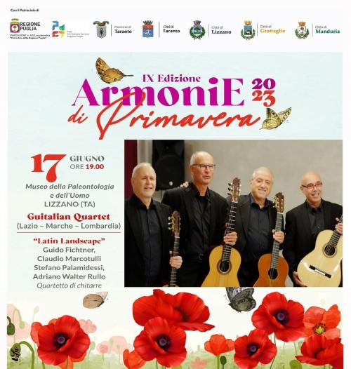 Il GUITALIAN QUARTET conclude ArmoniE di Primavera IX ed