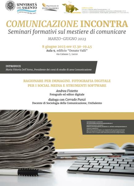 Seminario “Ragionare per immagini. Fotografia digitale per i social media e strumenti software”