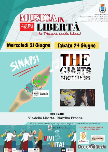 Musica In Libertà per la via dello Shopping Martinese