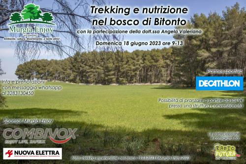 Trekking e nutrizione nel Bosco di Bitonto