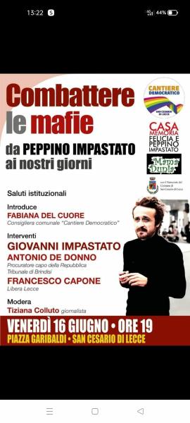 Combattere le mafie_Incontro con Giovanni Impastato