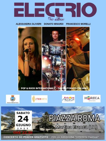 ELECTrio in concerto in Piazza Roma (Martina Franca)