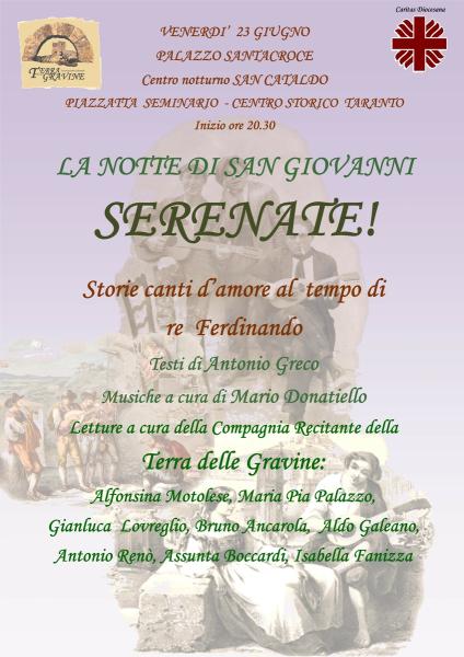 La Notte di san Giovanni Serenate!