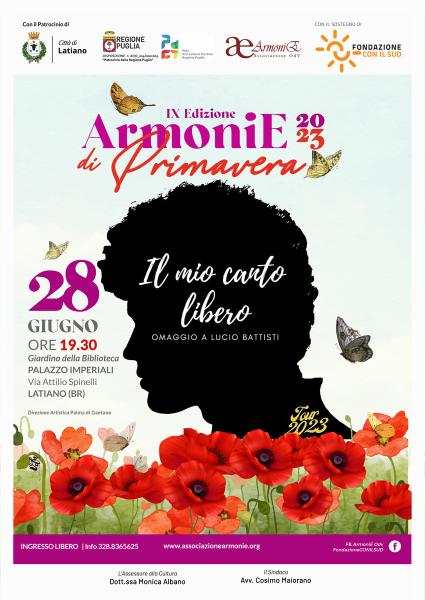 “Il mio Canto libero” per ArmoniE di Primavera IX ed